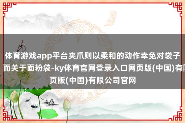 体育游戏app平台夹爪则以柔和的动作幸免对袋子形成损坏;而关于面粉袋-ky体育官网登录入口网页版(中国)有限公司官网