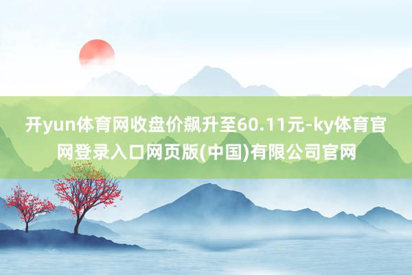 开yun体育网收盘价飙升至60.11元-ky体育官网登录入口网页版(中国)有限公司官网