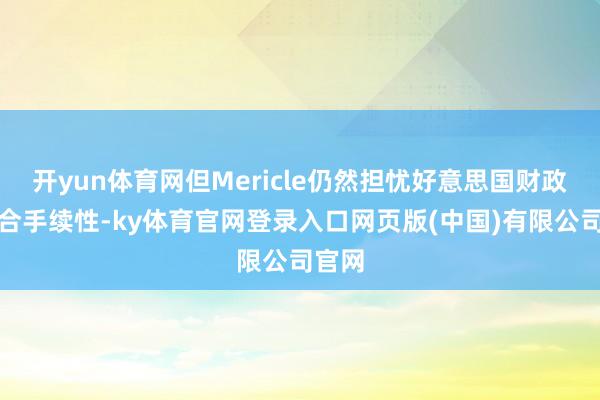 开yun体育网但Mericle仍然担忧好意思国财政的可合手续性-ky体育官网登录入口网页版(中国)有限公司官网