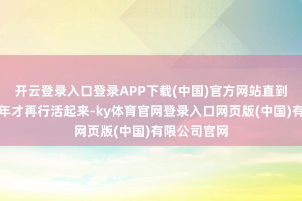 开云登录入口登录APP下载(中国)官方网站直到最近这一百年才再行活起来-ky体育官网登录入口网页版(中国)有限公司官网