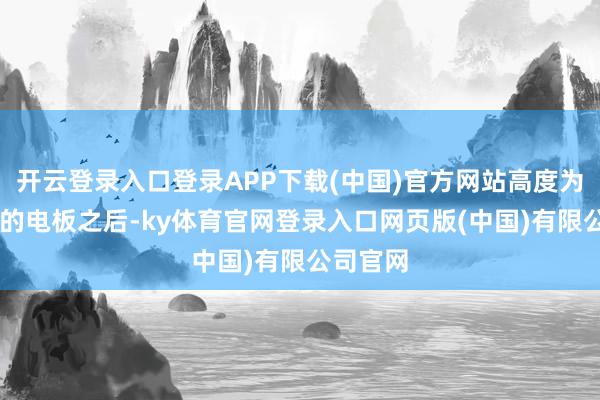 开云登录入口登录APP下载(中国)官方网站高度为80毫米的电板之后-ky体育官网登录入口网页版(中国)有限公司官网